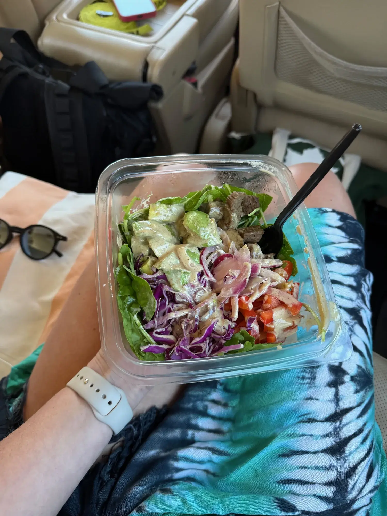 Kauai was next to our pick up spot. A really great steak salad